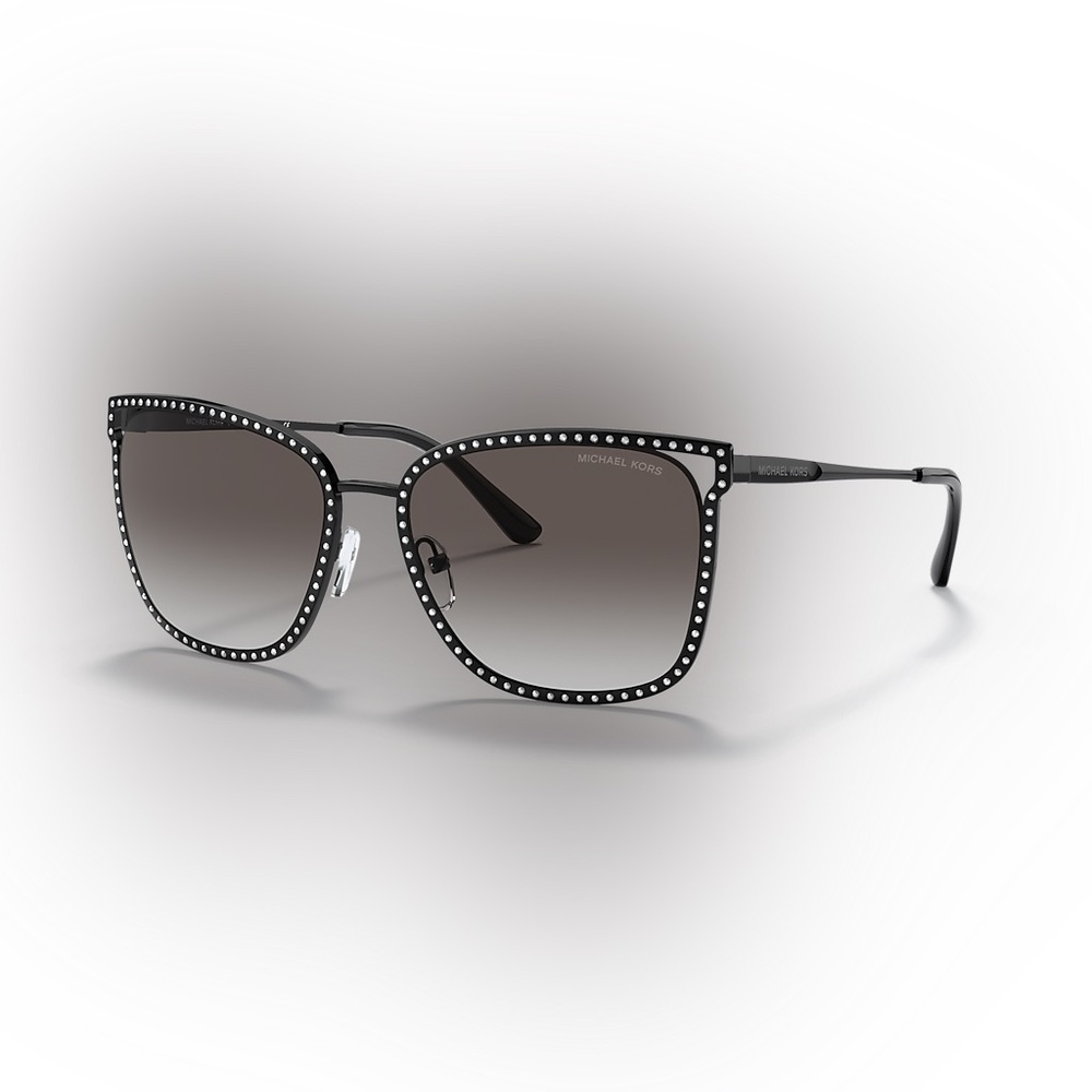 NWT Michael Kors Stockholm Rhinestone Sunglasses Black MK1098B - Picture 3 of 16